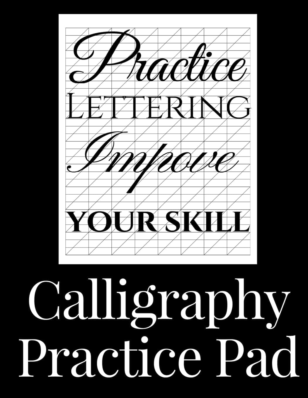 Calligraphy Practice Pad: Large Calligraphy Paper, 150 Sheet Pad for Lettering Artists and Beginners (Simon Clarke)