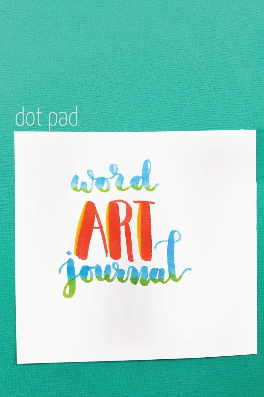 Word Art Journal: Dot Pad: A Practice Journal for Hand Lettering and Word Art