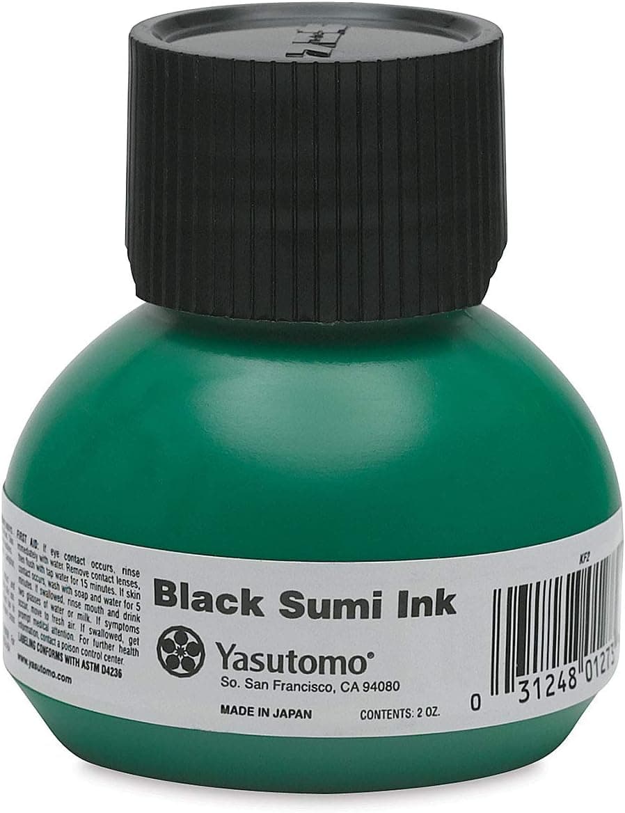 Yasutomo Liquid Sumi Ink, 2oz, Black (KF2)