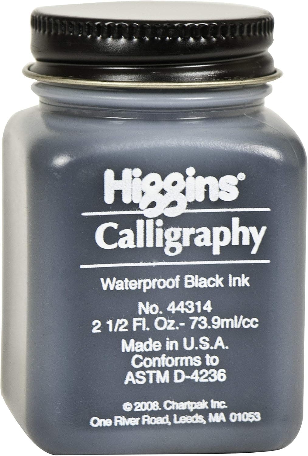 Higgins Black Calligraphy Ink, 2.5 Ounce Bottle (44314)