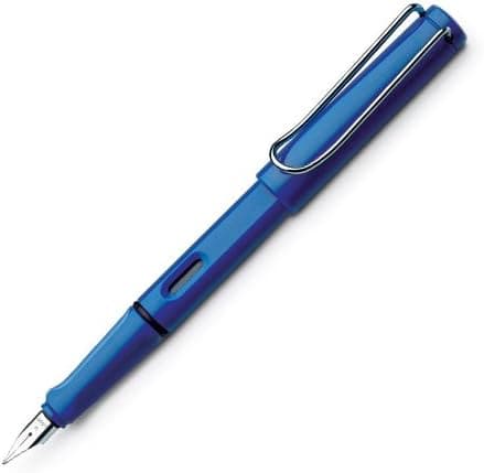 Lamy Safari Fountain Pen Blue - Calligraphy Broad Italic 1.5mm Nib