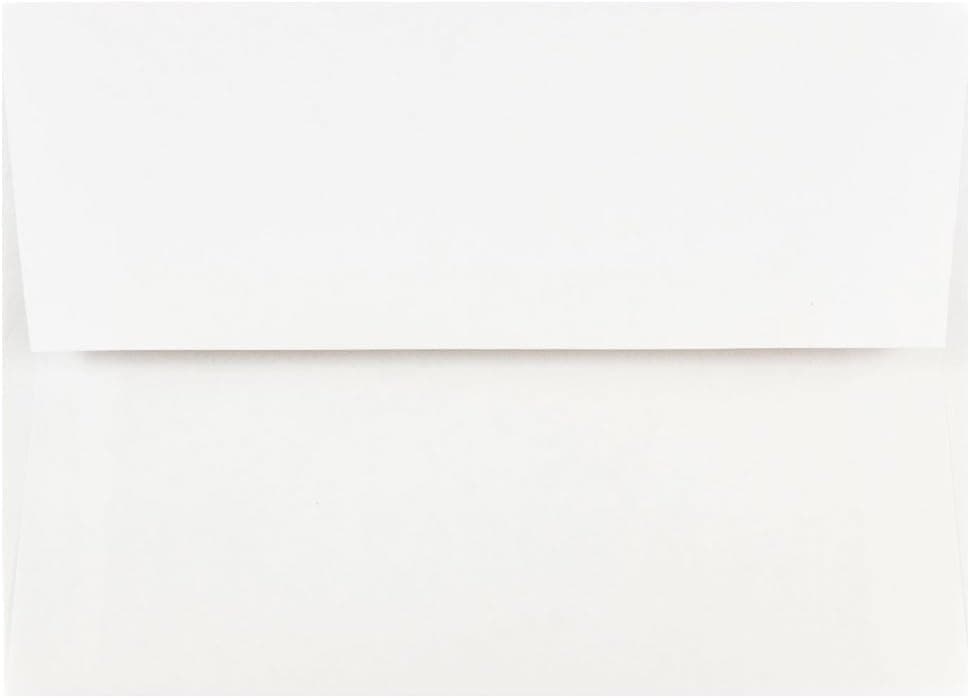 JAM PAPER A7 Invitation Envelopes - 5 1/4 x 7 1/4 - White - 50/Pack
