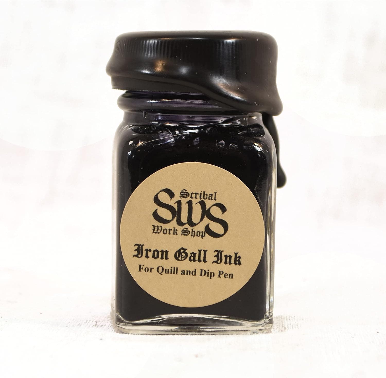 Historic Iron Gall Black Ink for Dip Pen, 1 oz