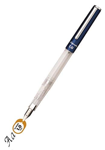 Sailor Fountain Pen HighAce neo Clear Calligraphy Nib Width 1.0mm 1.5mm 2.0mm Included 3 of Cartridge Ink Black (1.0mm)