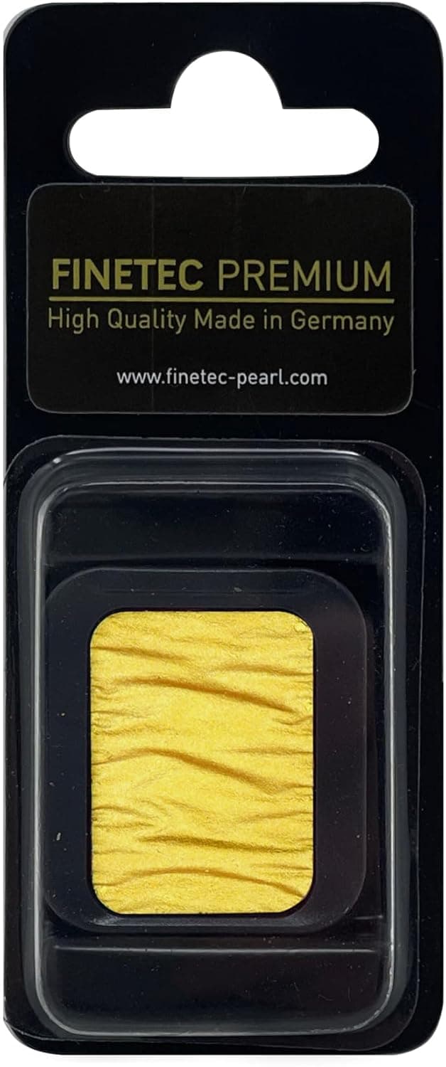 Finetec Premium Watercolor Pan - High Reflection Gold (Metallic)