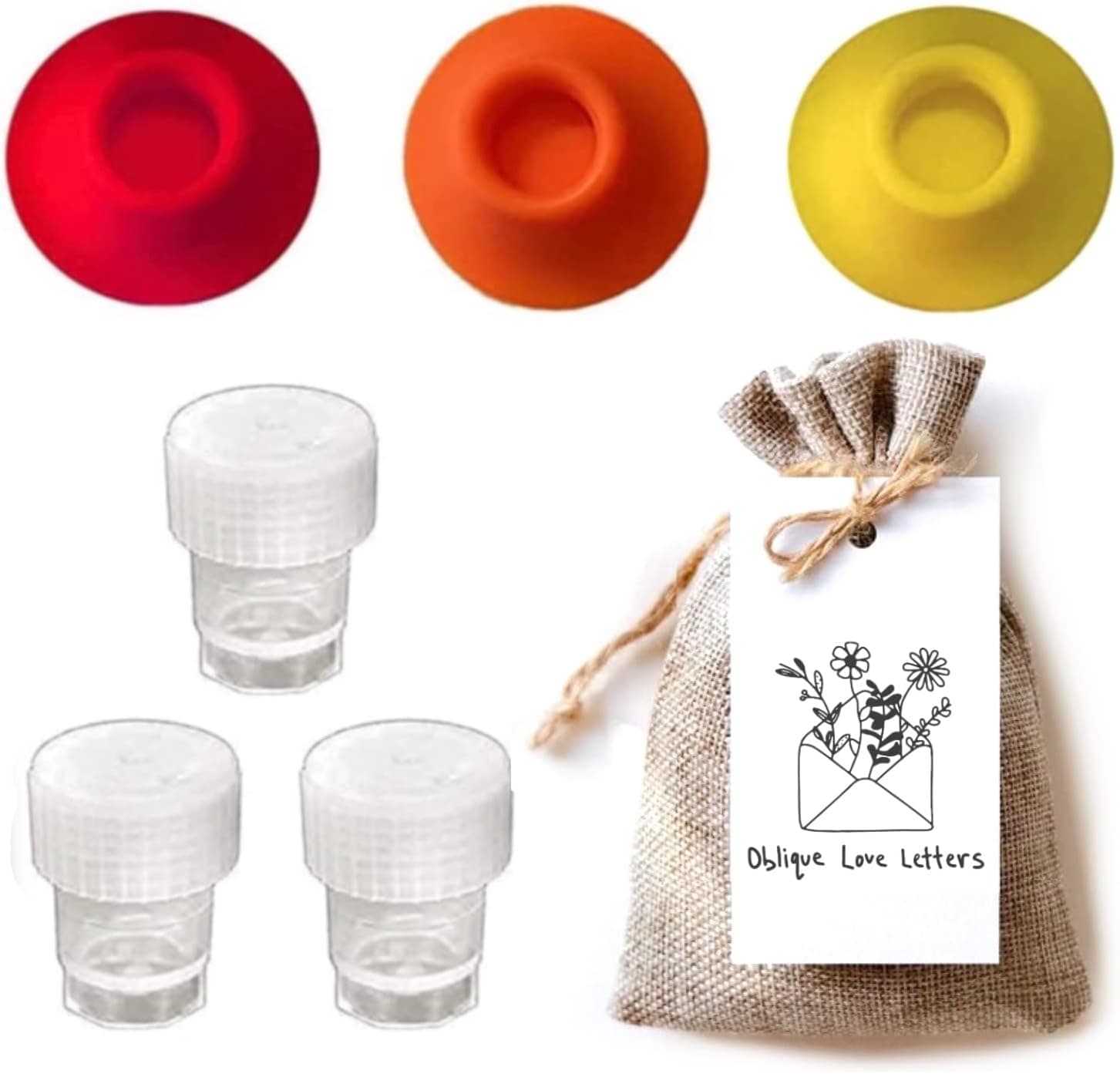 Dinky Dip Ink Well 3-Pack Inkwell for Dip Pen for Drawing Calligraphy Ink Holder