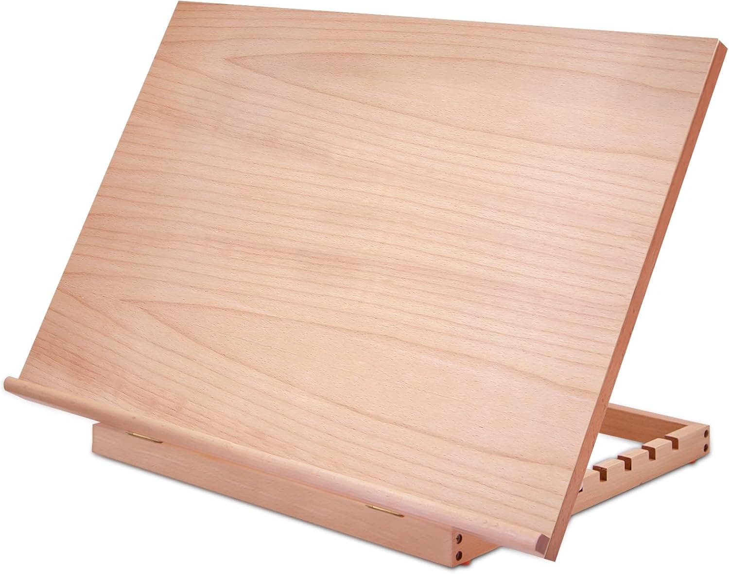 Large Artist Drawing & Sketching Board, 6-Position Adjustable Wood Drafting Table Easel, 24.8" L x 16.5" W (A2)