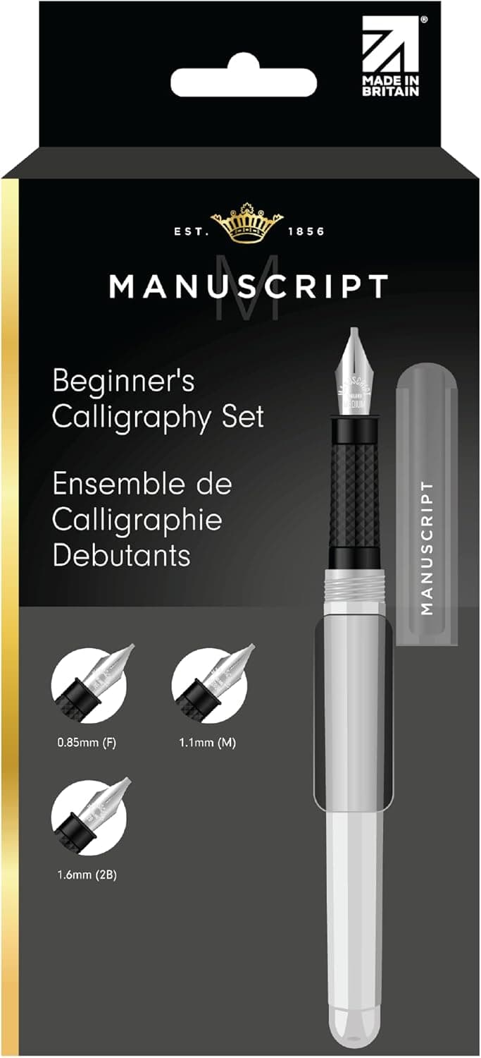 MANUSCRIPT Beginner's Calligraphy Writing Pen Set - Left Hand