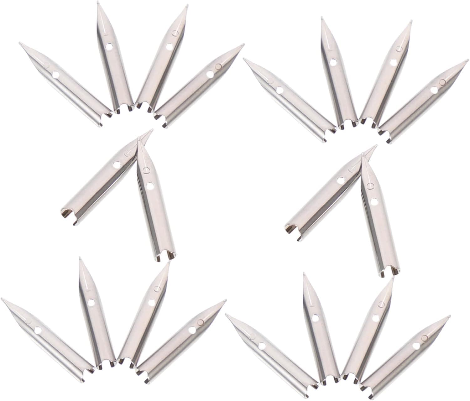 Parliky 20pcs Fountain Pen Nibs Set, Replacement Nibs for Calligraphy and Daily Use